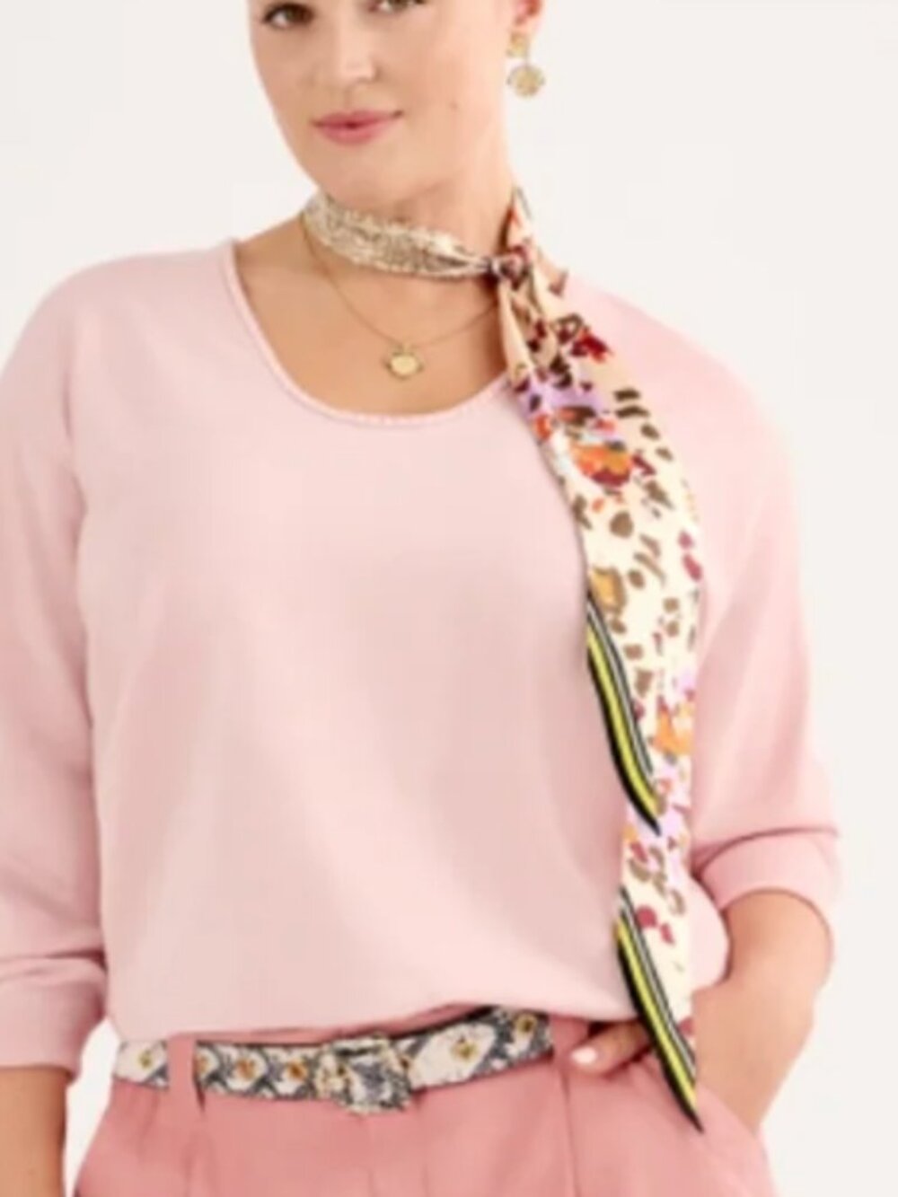 cabi - Braided Neck Pullover - Small